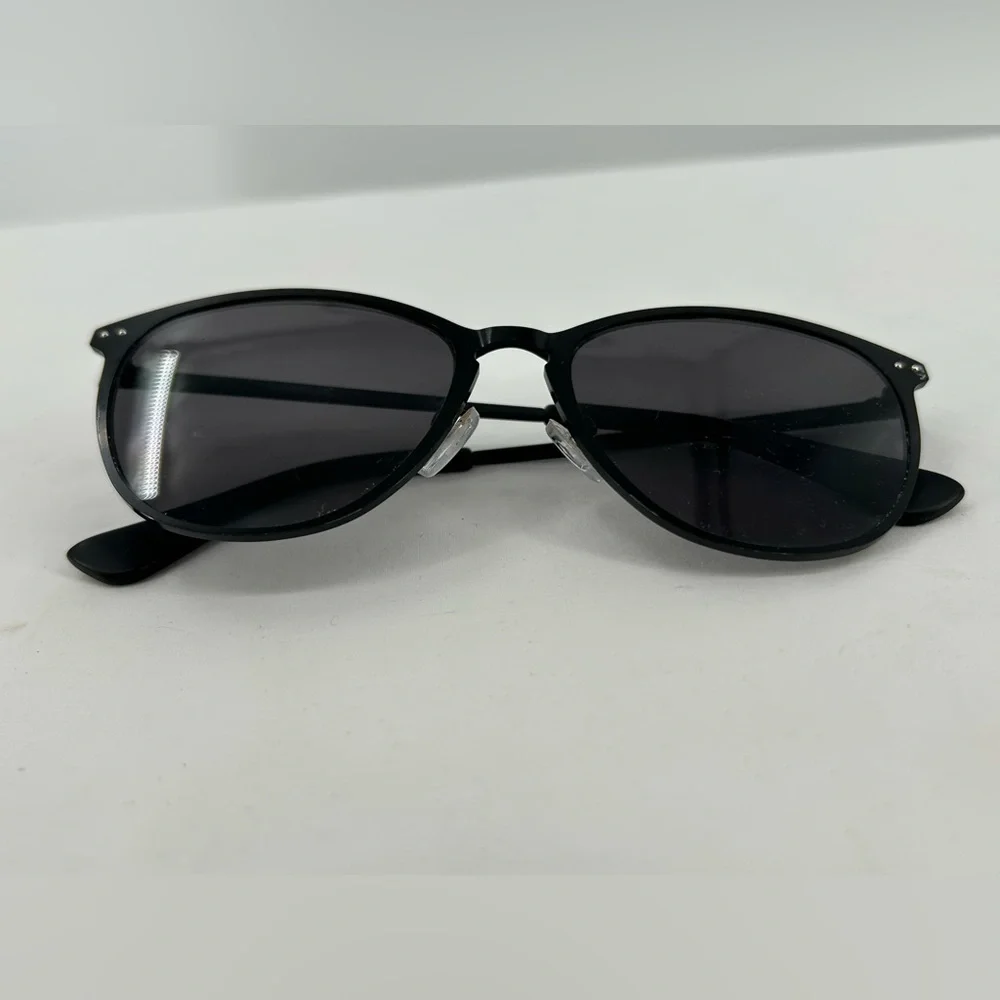 Classic Black Round Oversized Sunglasses Retro Chic Wire Frames ICU EYEWEAR